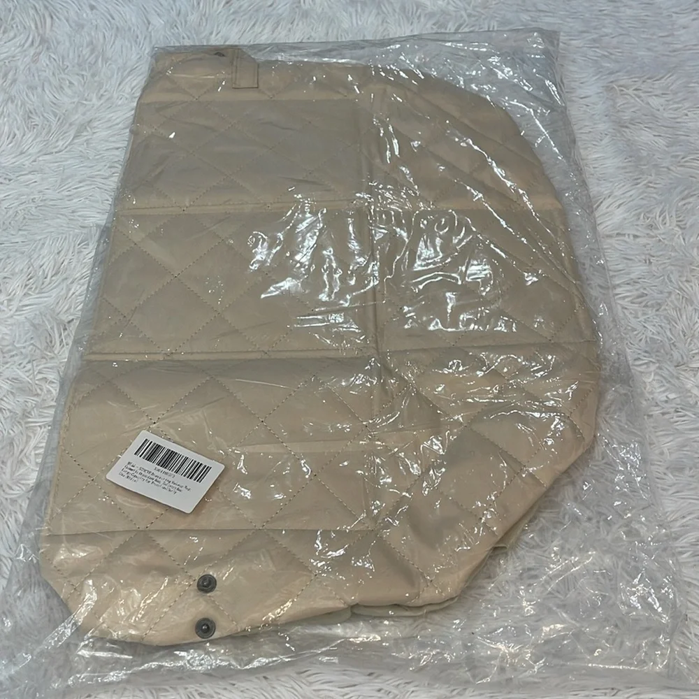 Tan  Drawstring Makeup Bag
